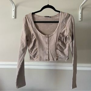 Urban Outfitters Ruched Crop Top